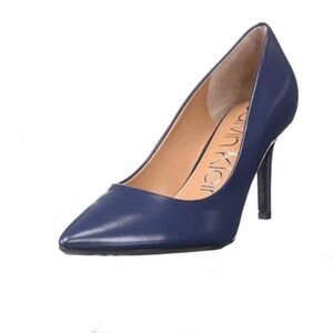 Calvin Klein Women's Gayle Pump, Navy Size 7